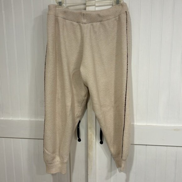 Kittenish (set) brown & cream V neck striped sweater & matching sweatpants XL - Picture 14 of 14